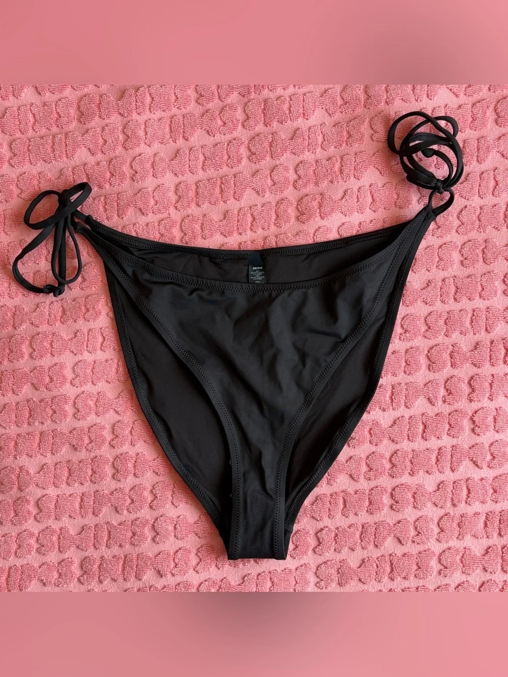 SKIMS Recycled Swim Dippy Tie Bikini Bottom | Onyx | 2X | NWT 🏷️
